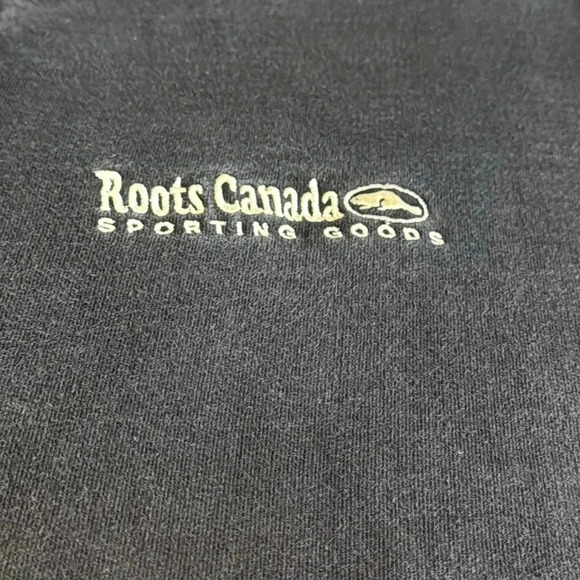 roots canada sporting goods long sleeve heavy sweatshirt black large men/unisex - Picture 5 of 16